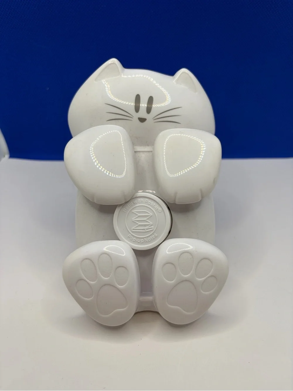 Post-it White Cat Pop-Up Note Dispenser CAT-330 Desktop Sticky Note Holder